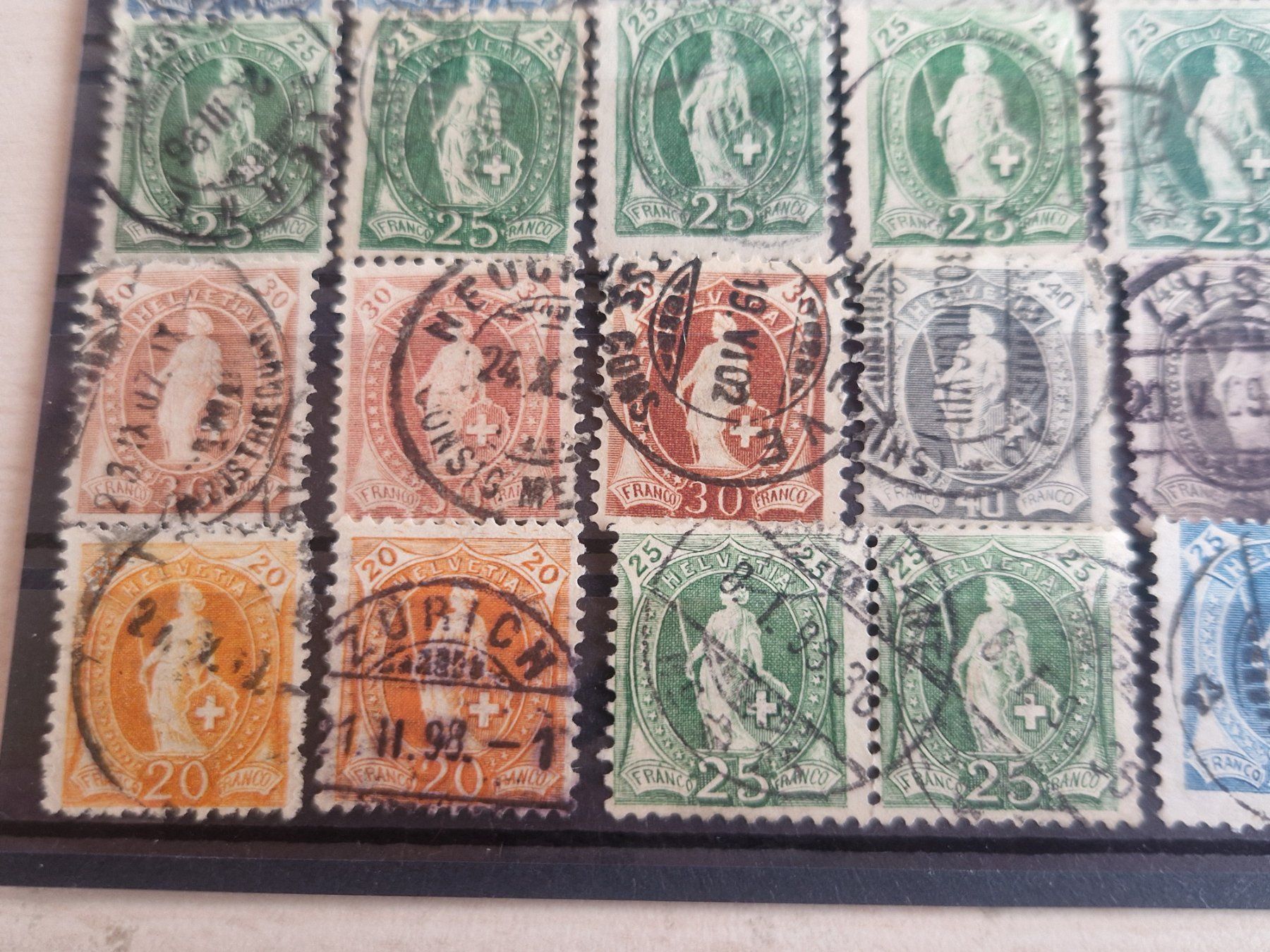 Tutti i francobolli: Ansammlung Stehende, nicht bestimmt, ab 1.- – Usato da Burgdorf venduto da Glossy01 7