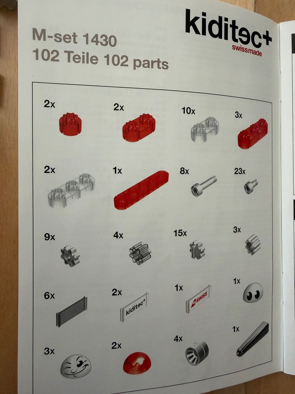 Kit di costruzioni: Kiditec M-Set Swiss Flugzeug – Usato da Zuerich venduto da Gvade 3