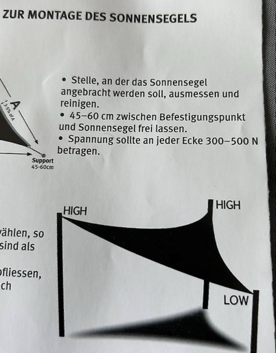 Ombrelloni: Sonnensegel 360 x 360 x 360 cm – Nuovo e nell'imballaggio originale da Frauenfeld venduto da berk39 3