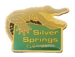 U168 - Pin Krokodil Silver Springs Florida USA