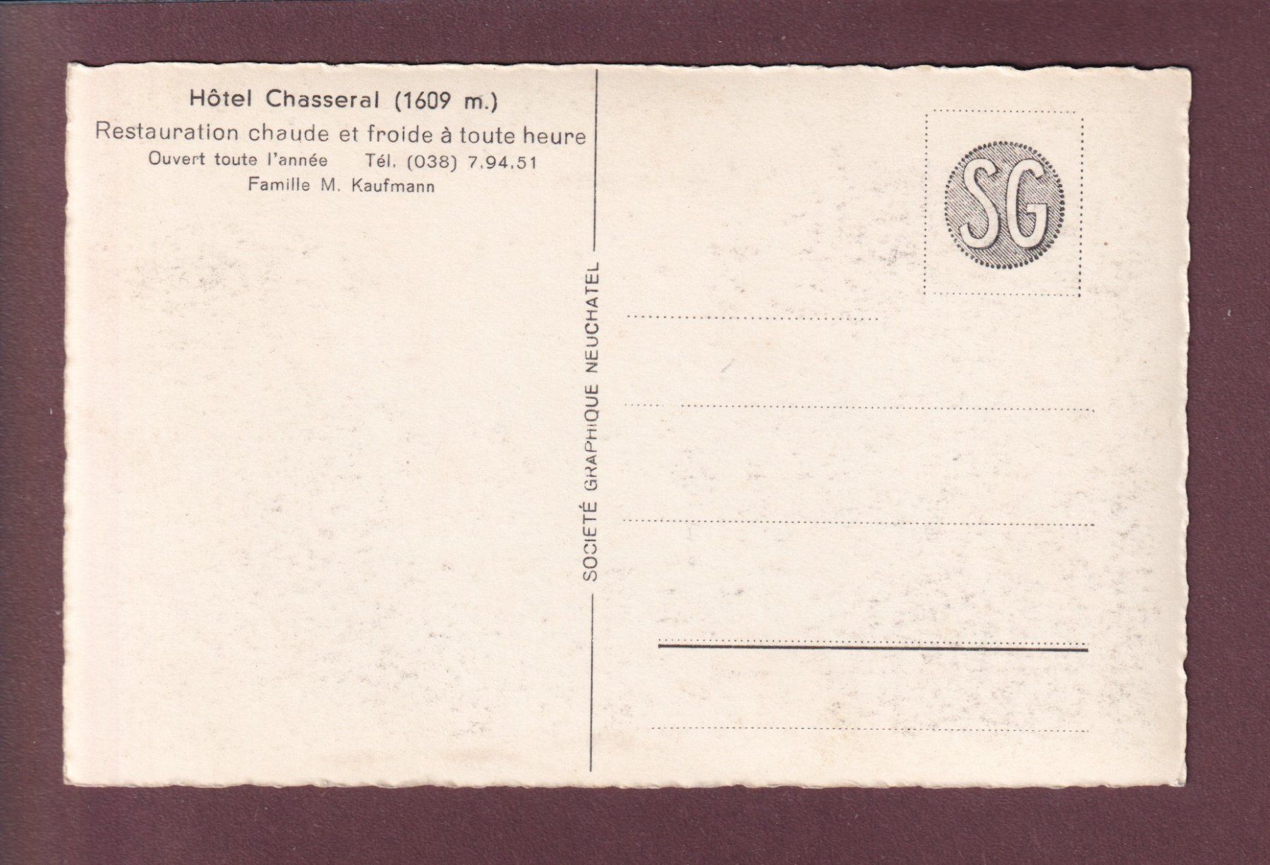 Cartoline postali: CHASSERAL - Le Sommet – Usato da Pully venduto da nicecards 1