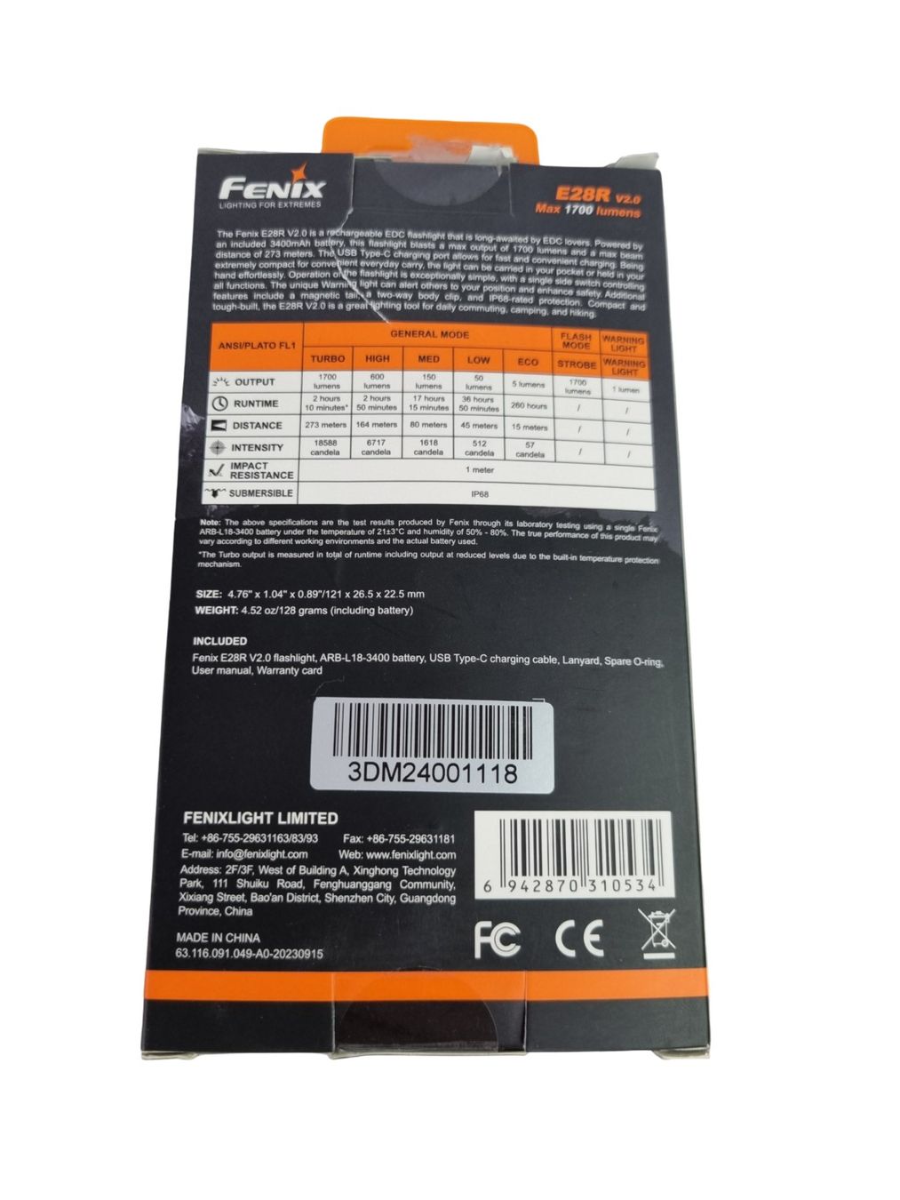 Fenix Lampes: Fenix E28R V2.0, Taschenlampe – Neuf (Voir description) à Wangen b. Olten par Restwert_Wangen 4