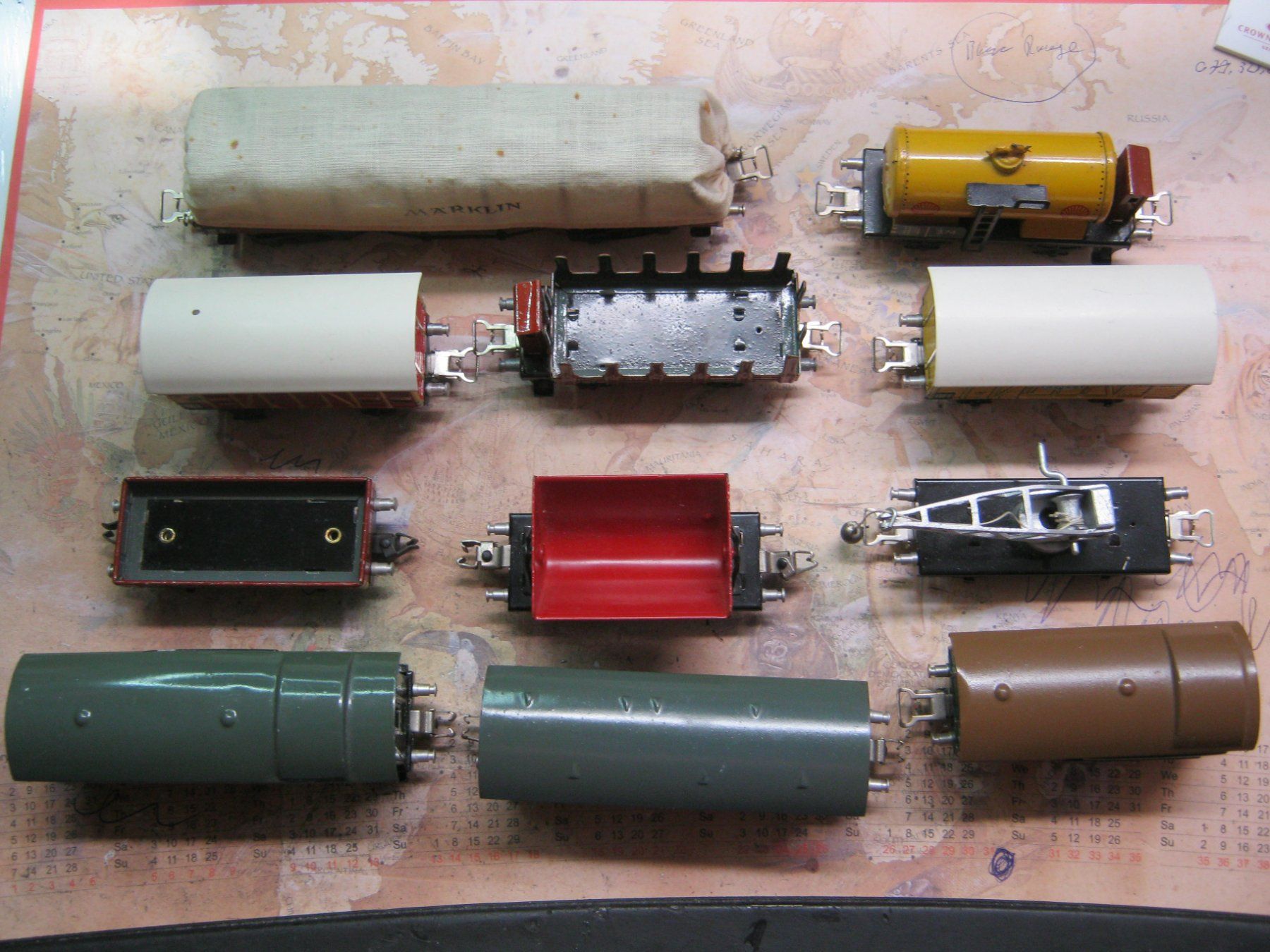 Märklin Modellini di ferrovie: 11 WAGONS ANCIEN MARKLIN – Usato da Le Grand-Saconnex venduto da mfx54 1