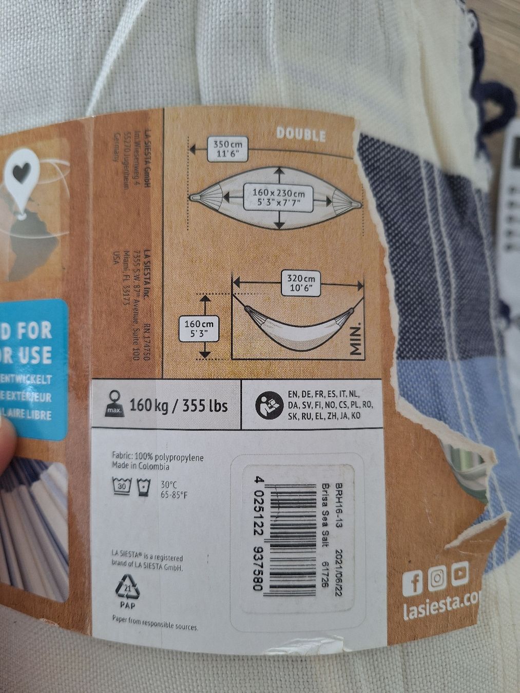 Hängematten: La Siesta Hängematte Double - NEU – Neu (gemäss Beschreibung) aus Horw von Karibea 2