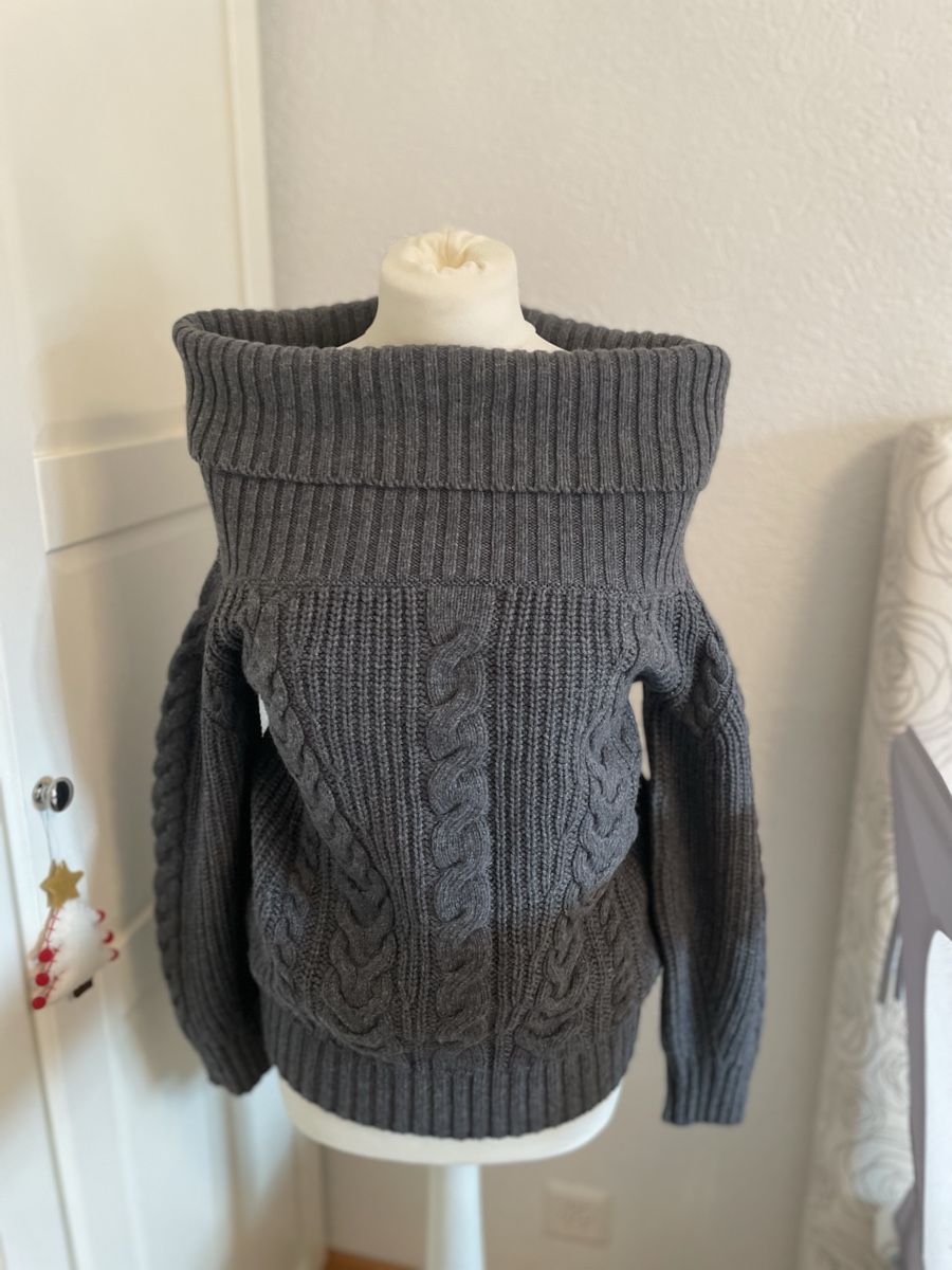 Massimo Dutti Maglioni & Felpe: MASSIMO DUTTI grauer Strickpullover mit Rollkragen M – Nuovo (secondo la descrizione) da Zürich venduto da MyFashion 1