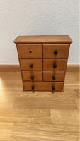 Antiker Apothekerschrank mit 7Schubladen, Holz, Vintage