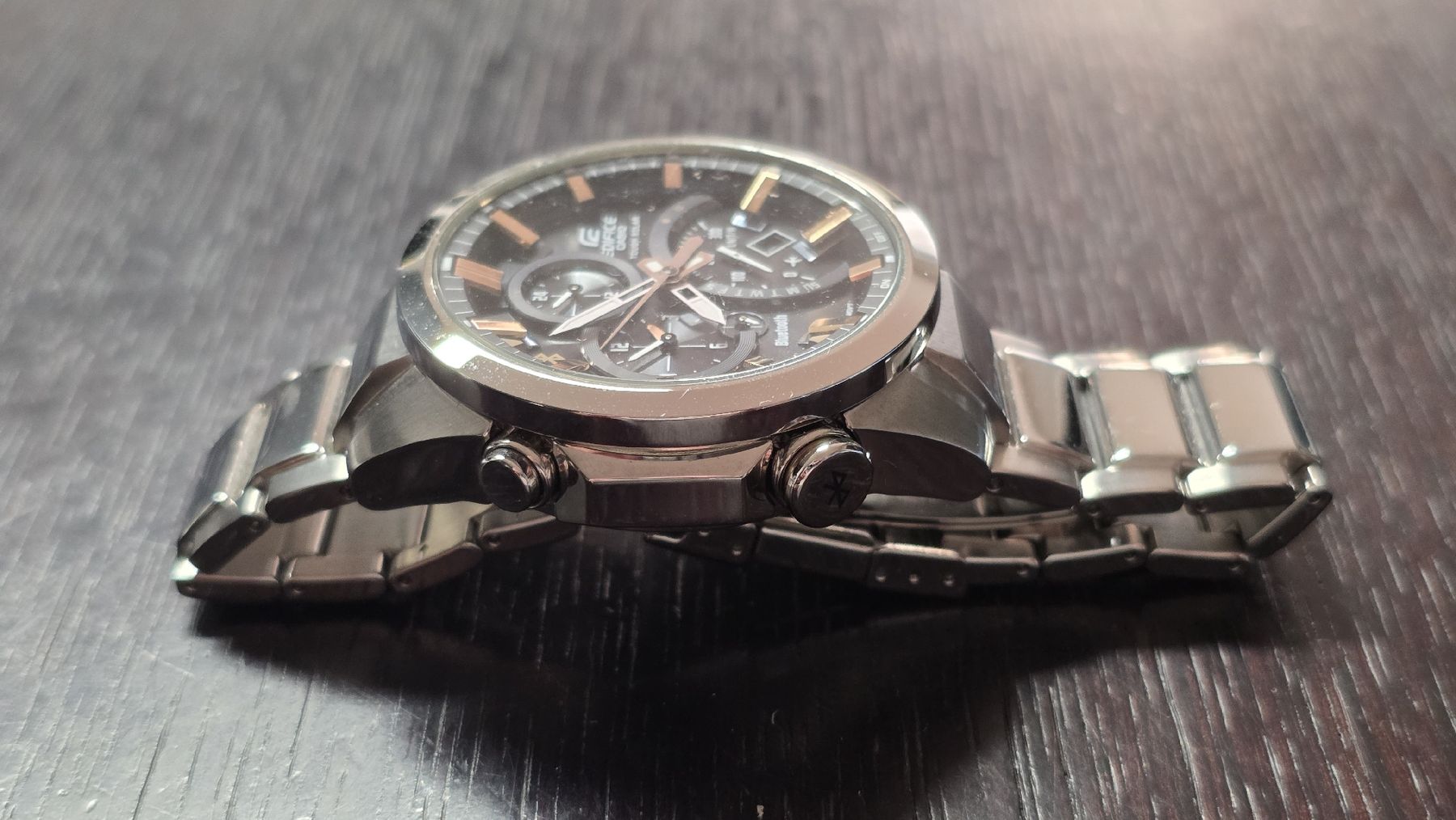 Casio Montres: Casio Edifice Tough Solar Bluetooth Chronograph mit OVP – Neuf (Voir description) à Grosshöchstetten par preisvoyeur 7
