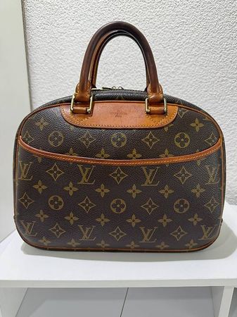 Louis Vuitton Trouville Handtasche Braun Logo Monogram