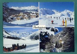 Pontresina, 1974, Mehrbilderkarte, gelaufen, Grossformat