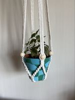 *Neu* Macramee Boho Pflanzenhänger Blumenampel, klein 