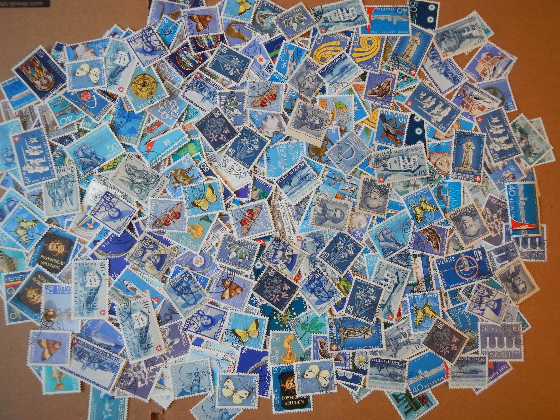 Tutti i francobolli: Posten Blau m. viel Gehalt – Usato da Aarwangen venduto da Suomo48