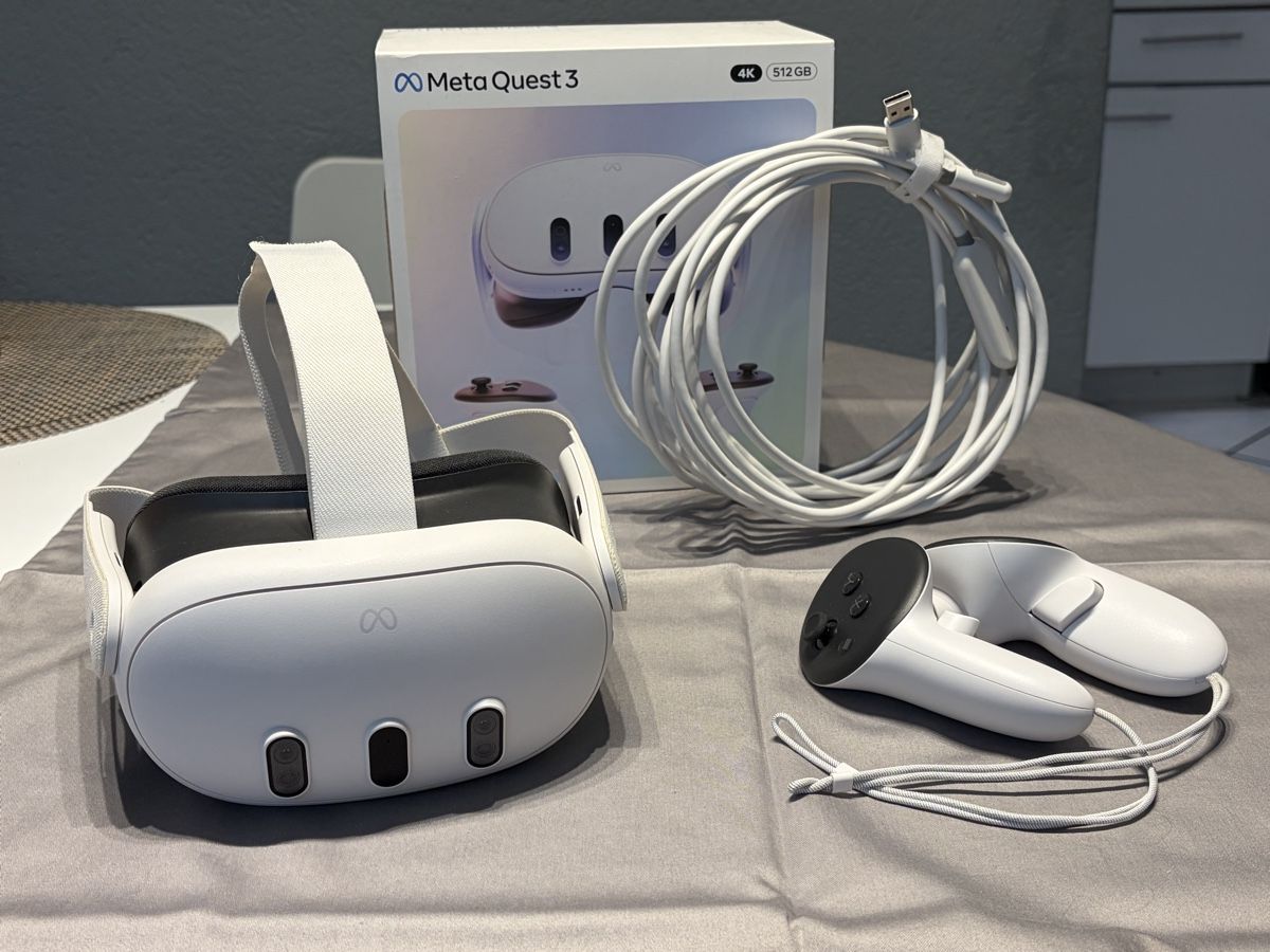 Meta VR Brille: Meta quest 3 512GB +  cable 5m – Neu (gemäss Beschreibung) aus Le Landeron von jen_l5tg