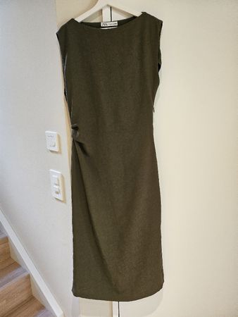 Kleid von Zara gr. XL (klein ca.40) oliv Hochzeitsgast