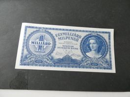 Ungarn 1946, 1 Milliarde Milpengö   ungefaltet