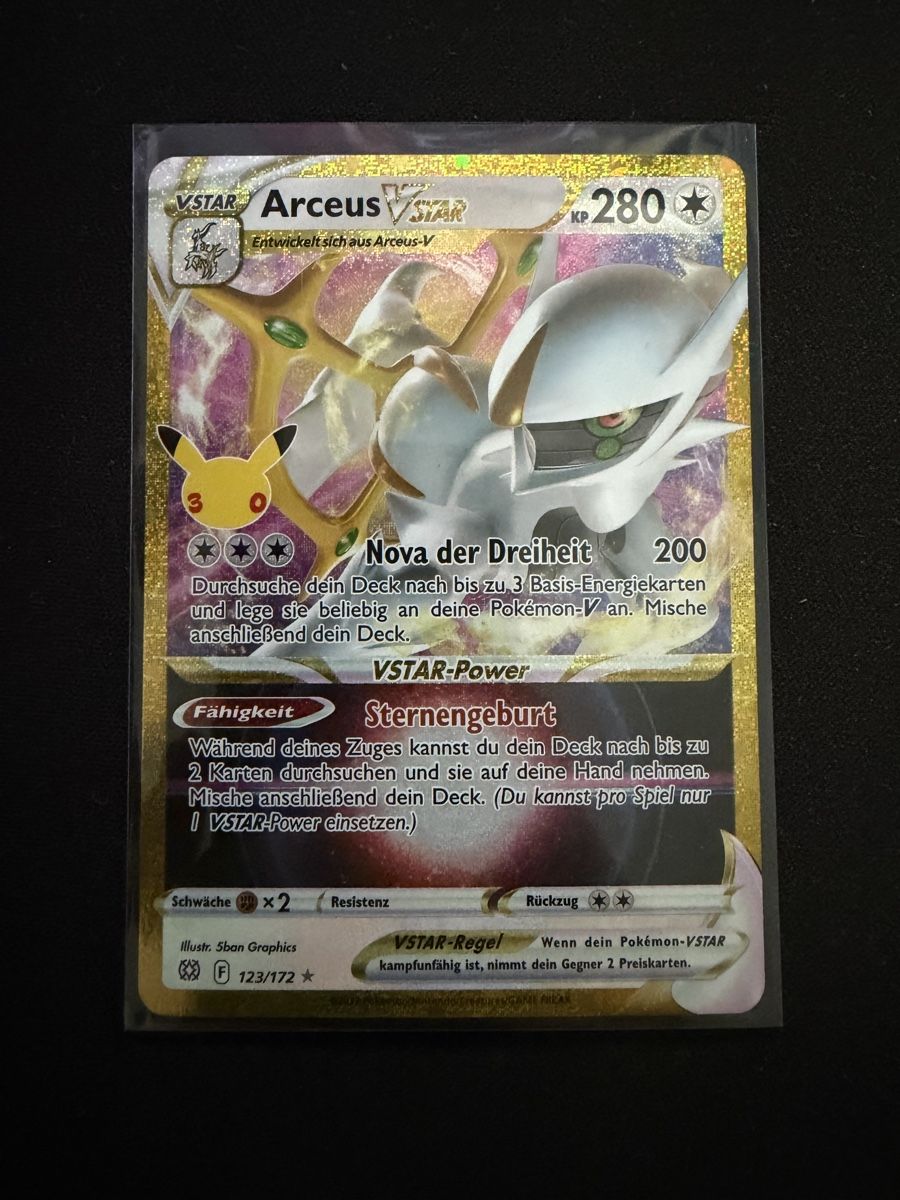Pokémon Carte collezionabili: Pokemon Arceus Vstar 30th de – Nuovo (secondo la descrizione) da Winterthur venduto da stipooo97