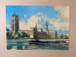 Original Vintage Poster - Palace of Westminster