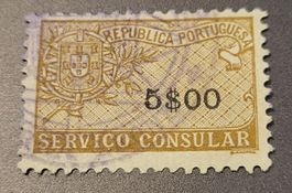 Portugal alte Konsulat briefmarke