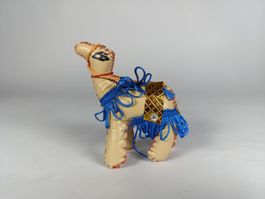 Figurine chameau bleu foncé 12 x 11 x 6 cm