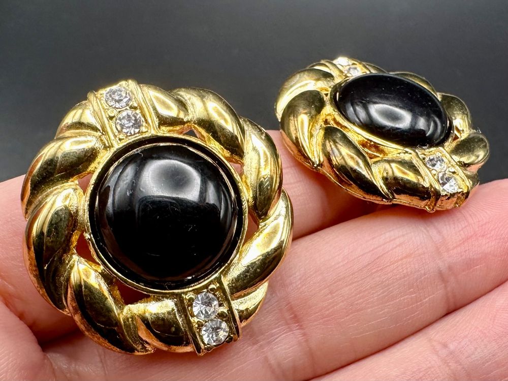 Boucles D'oreilles à Clips Vintage Années 50 - Orecchini Rétro - Occasion Bon état