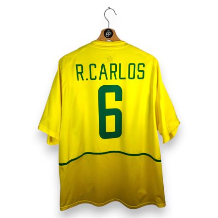 Original 2002-04 Brazil Home Trikot Roberto Carlos