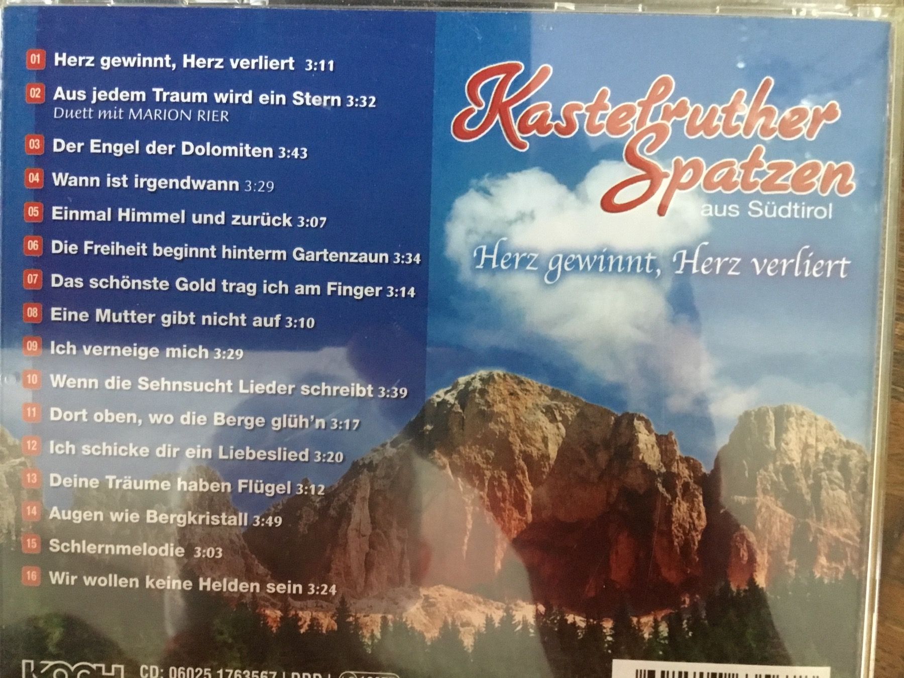 CD: Kastelruther Spatzen – Usato da Thierachern venduto da sweden08 1