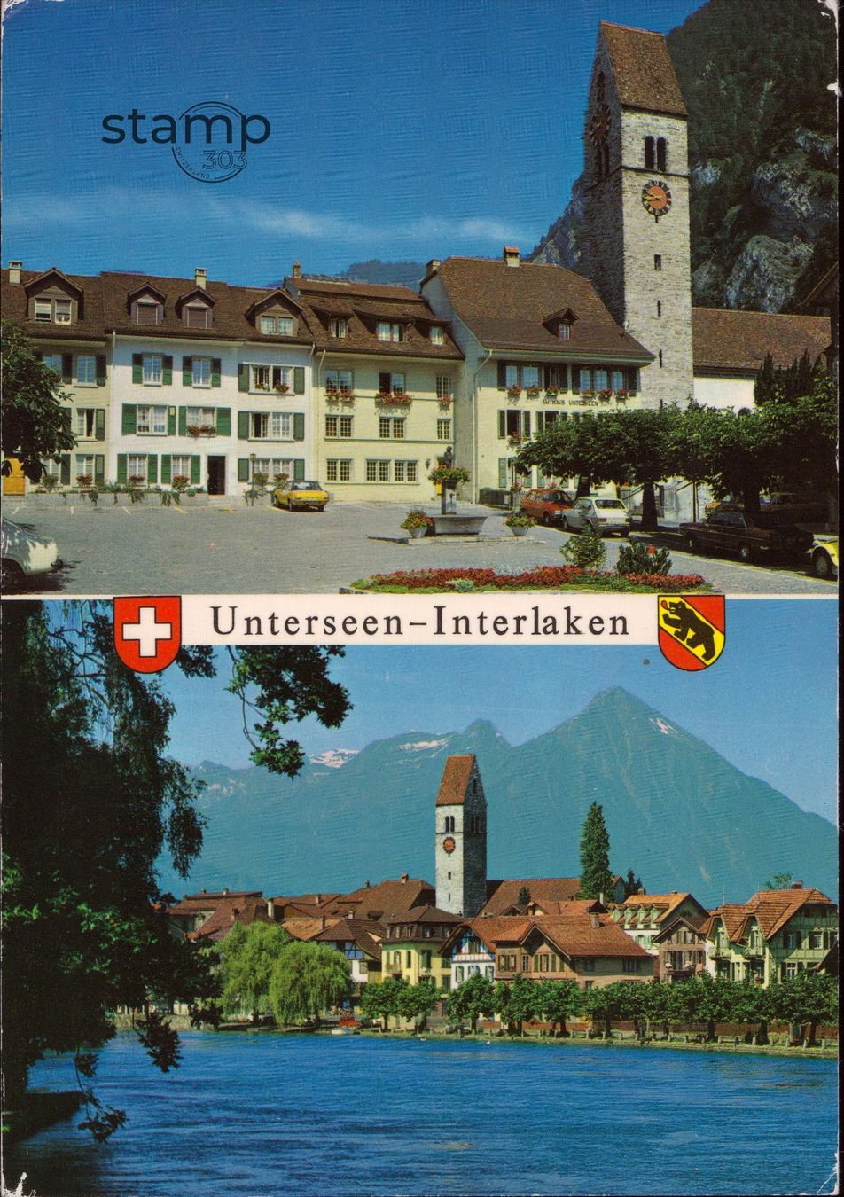 Cartoline postali: 1978 AK Unterseen bei Interlaken – Usato da Eggersriet venduto da stamp303