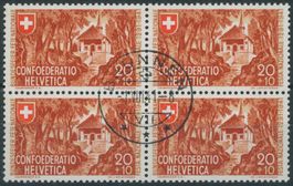1941 - Pro Patria - Viererblock - 1. August - "die 14c"