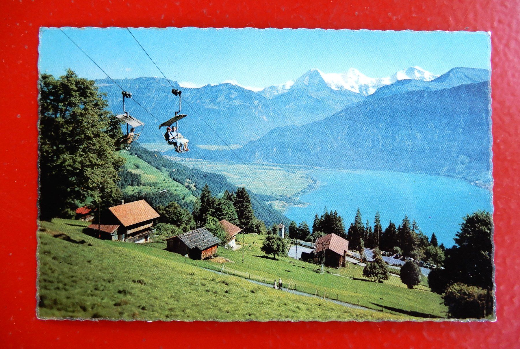 Cartoline postali: Beatenberg-Niederhorn - Sesselbahn 1959 – Usato da Senèdes venduto da Framboise52