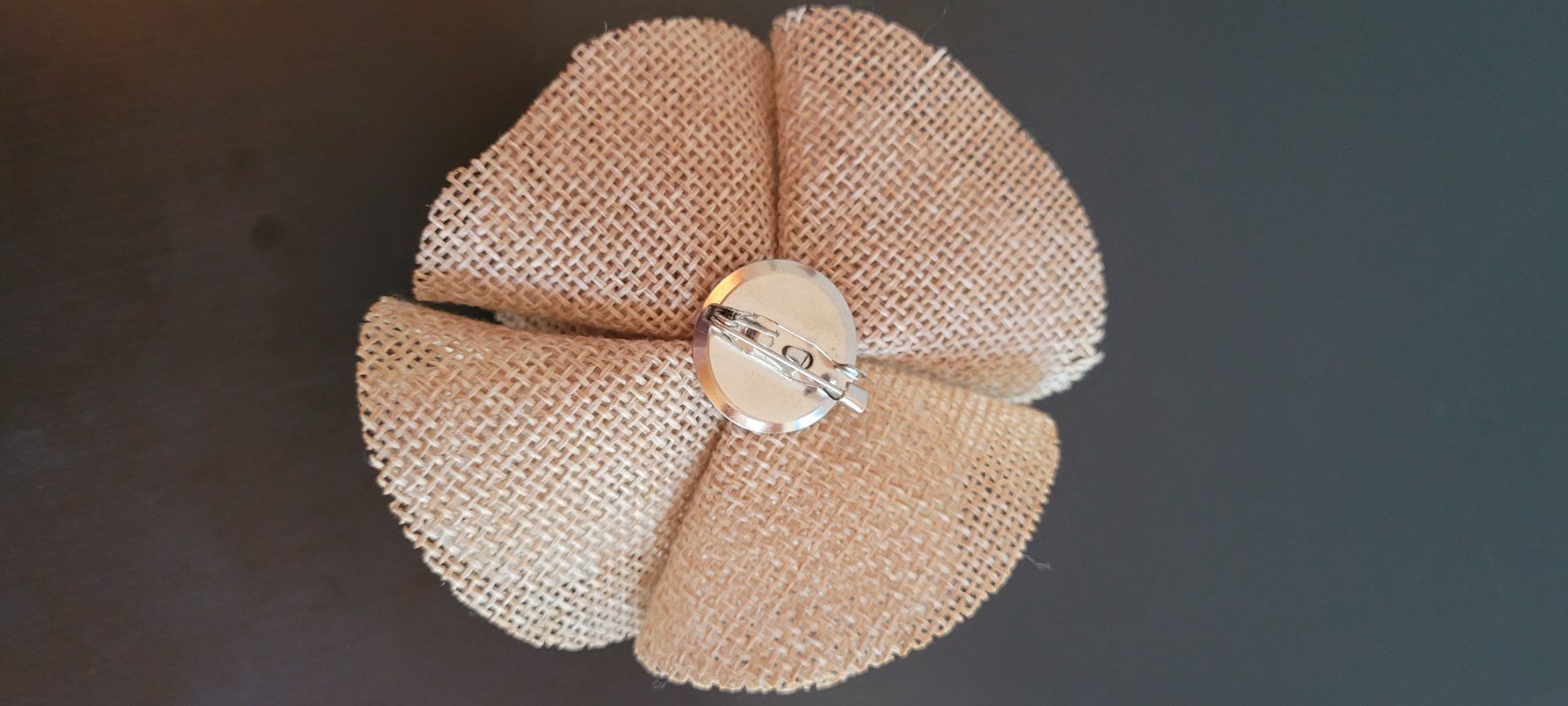 Broschen & Nadeln: Blumenbroche aus Stoff – Neu (gemäss Beschreibung) aus Hondrich von Ebro01 1
