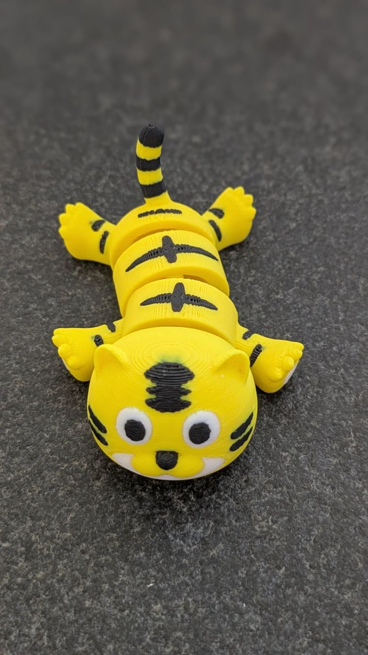 Figuren: Mini Tiger – Bewegliche Figur (Flexi Fidget) – Neu (gemäss Beschreibung) aus Staufen von El3D 1