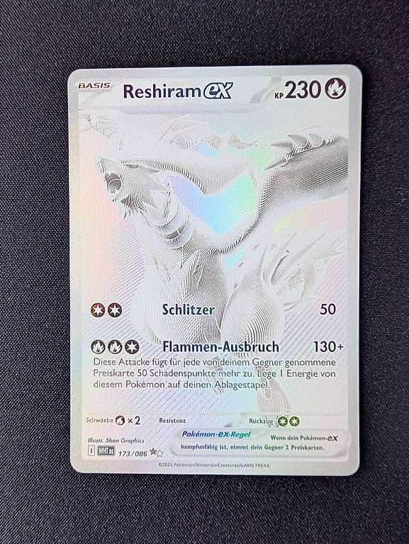 Pokémon Carte collezionabili: Pokémon - Reshiram ex - 173/086 - DE – Usato da Faulensee venduto da plantmama