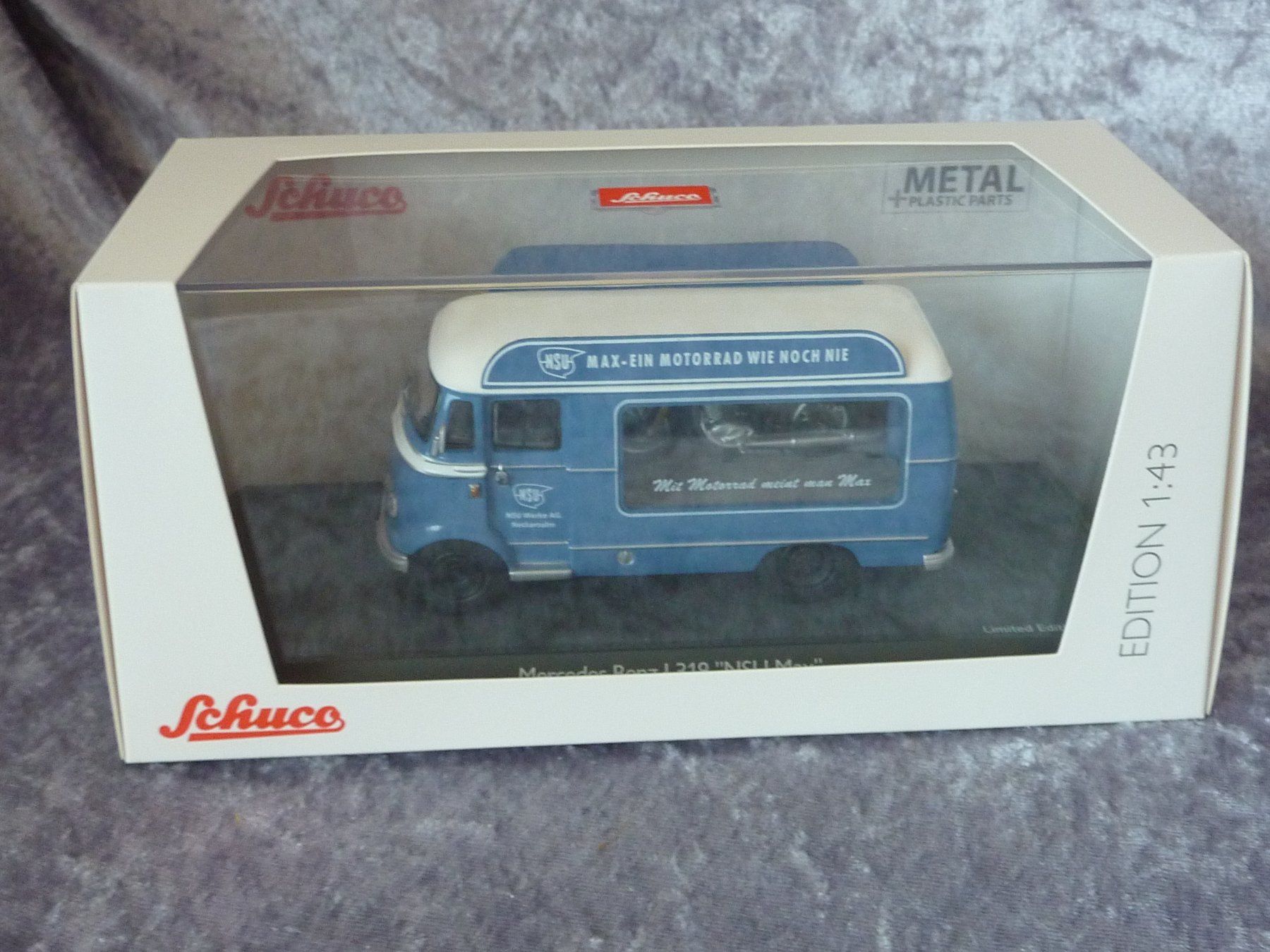Schuco Voitures modèles: Mercedes L319 mit NSU Max 1:43 – Neuf (Voir description) à Dürrenäsch par modellautos4you 2