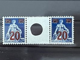 Helvetia m. Schwert 25/20 mit Lochung