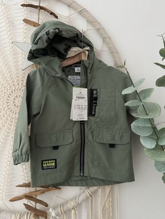 Coole Übergangsjacke Gr. 80, khaki, NEU mit Etikett!