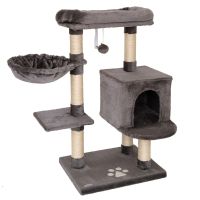 Kratzbaum Katzenbaum Kletterbaum Höhle Liegebett Sisal 93cm