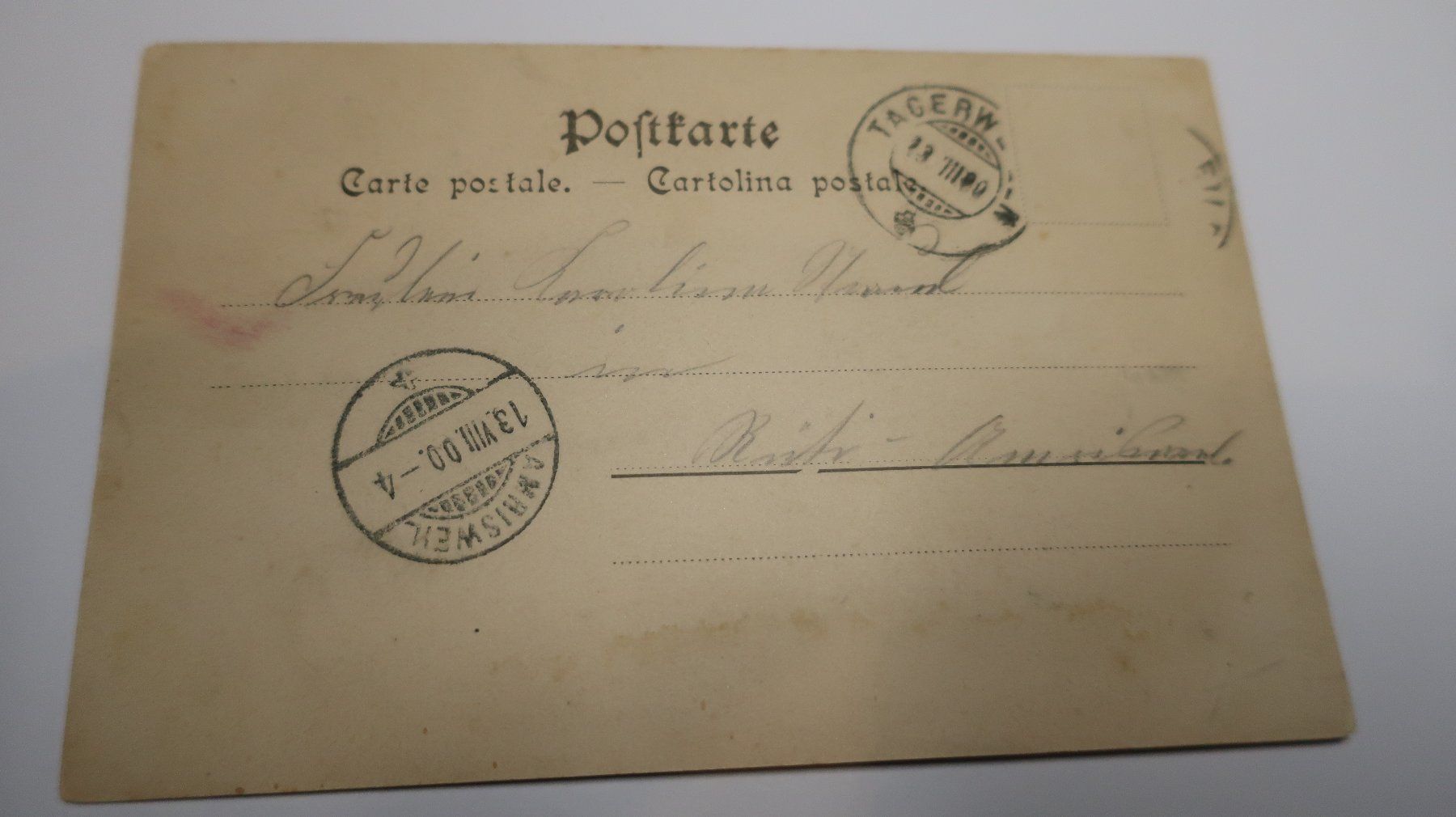 Cartoline postali: Gruss von Arenenberg  1900 – Usato da Cormoret venduto da Pascalll2001 2