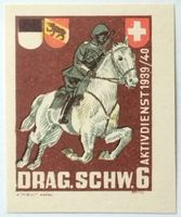 Soldatenmarke 2.WK, Dragoner Schwadron 6, geschn, Wi Kav 5-2