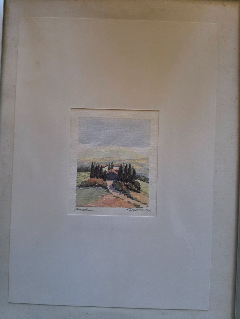 Dipinti: Bild feines Aquarell Gemälde Toscana 1994 – Usato da Walterswil BE venduto da Lonitti 5