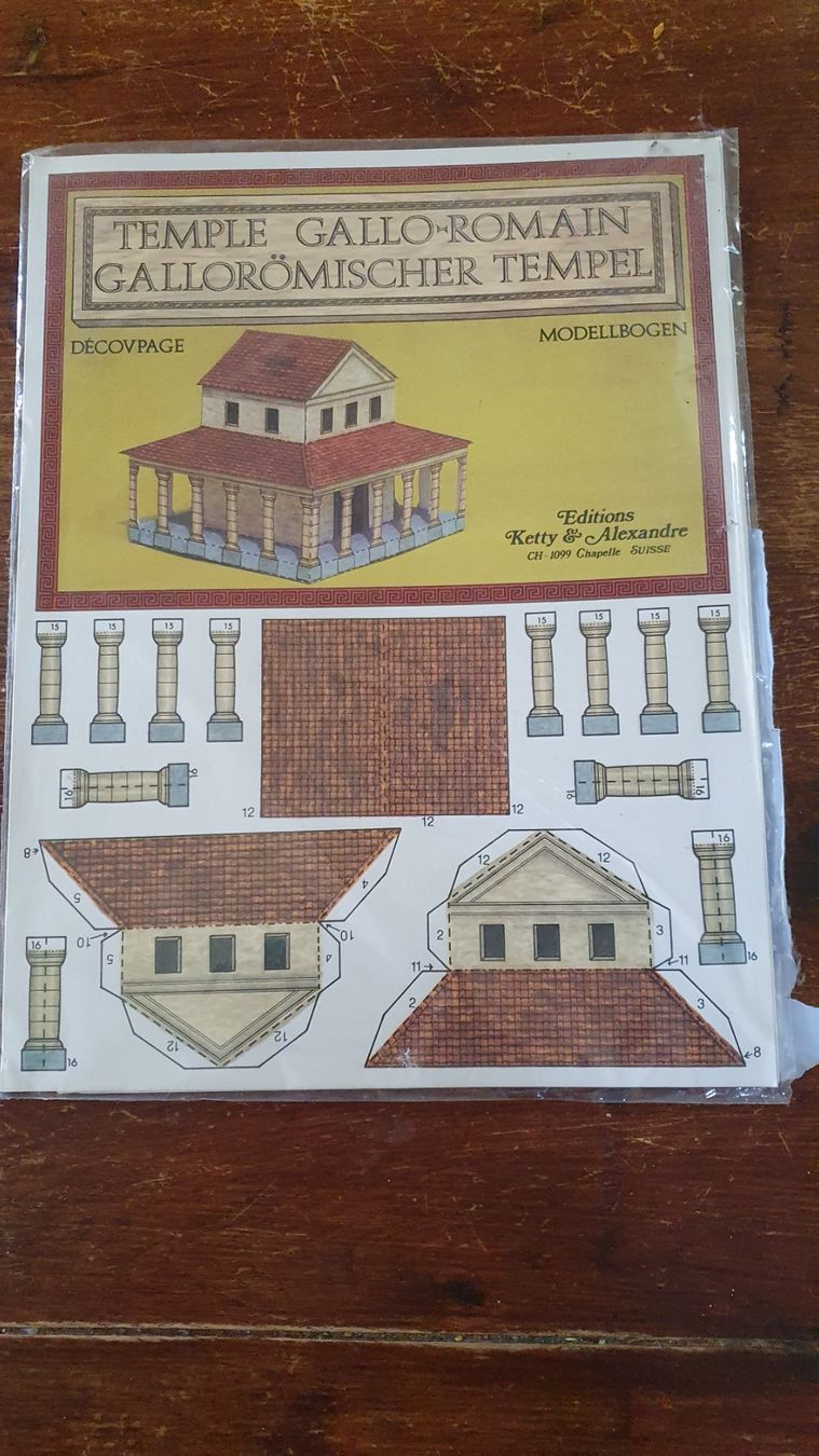 Kit di modellismo & Modellini statici: Maquette temple gallo-romain – Usato da Châtonnaye venduto da Kojak120