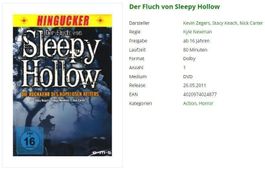 Der Fluch von Sleepy Hollow (DVD)