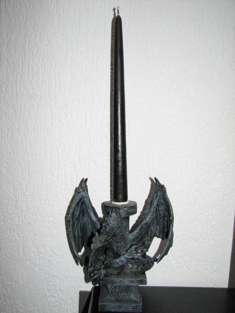 Portacandele: Kerzenständer Drache Fantasy Gothic 18cm – Usato da Biberstein venduto da Lou13lou