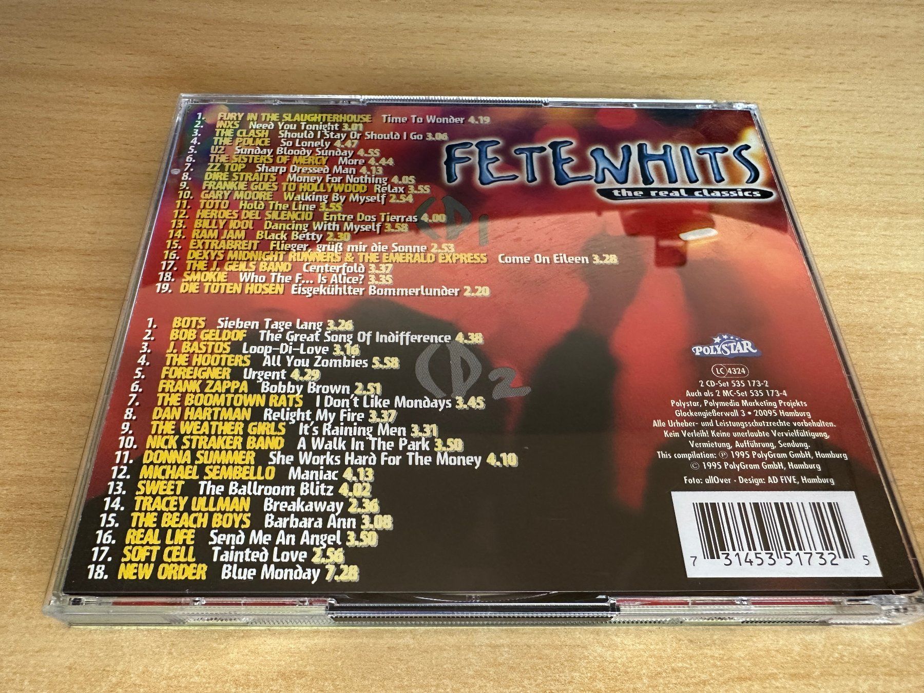 CD: F6 Various – Fetenhits - The Real Classics - 2 CD – Usato da Rikon im Tösstal venduto da Alpenmutz 1