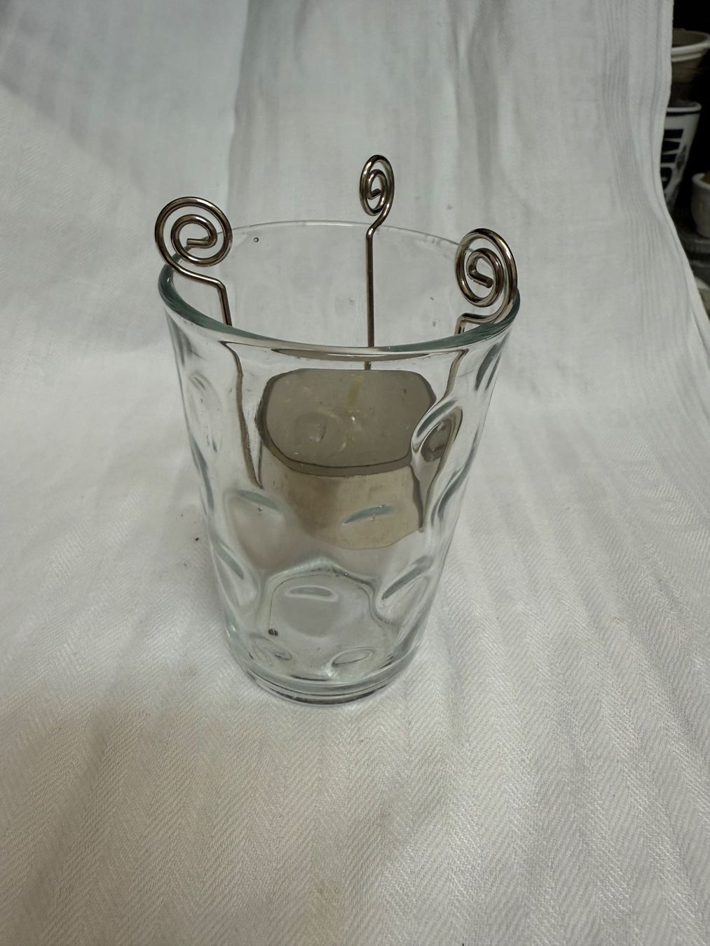 Portacandele: Tee--Licht Glas mit Halter - Duftkerzenhalter – Usato da Bern venduto da rewe45 2