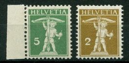 RARE TELLKNABEN 117 + 125 TYP 2 ** POSTFRISCH - HOHER WERT
