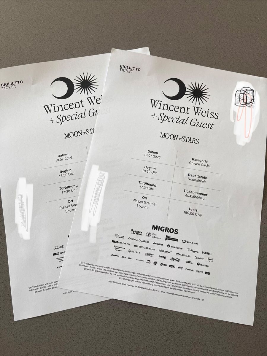 Biglietti: Ticket – Nuovo e nell'imballaggio originale da Einsiedeln venduto da Birchli 1