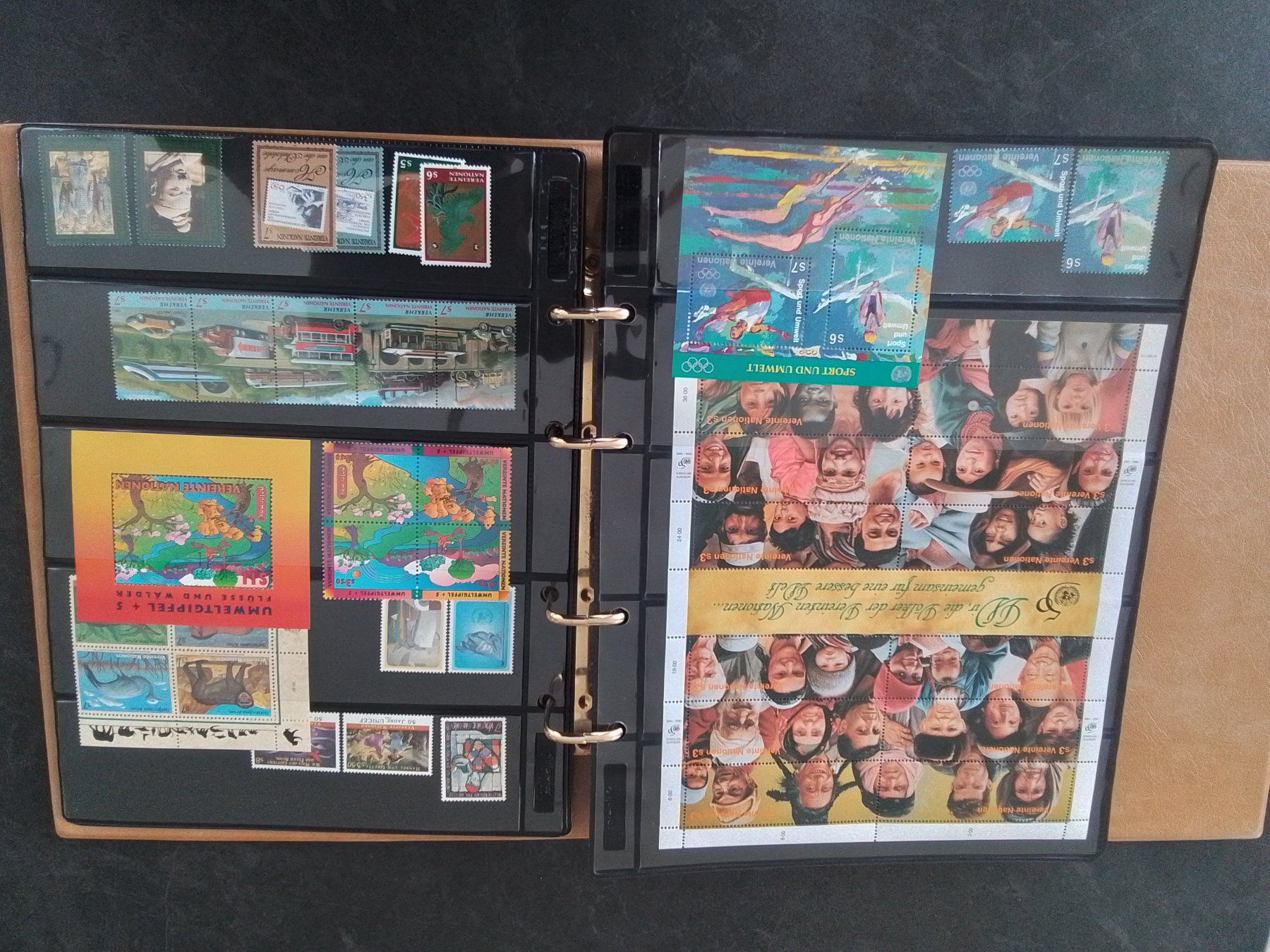 Alle Briefmarken: Sammlung UNO Genf inklusive 12 Markenhefte Postfrisch – Gebraucht aus Reichenburg von Pipo-67 1