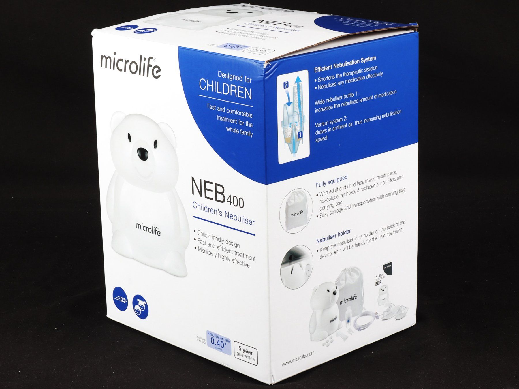 Attrezzature mediche: MICROLIFE NEB 400 Kinder-Inhalationsgerät – Nuovo (secondo la descrizione) da Steinen venduto da Restwert_Steinen 8