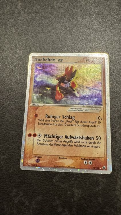 Pokemon Karte - Nockchan ex - Selten, 2003 (Neu (gemäss Beschreibung ...