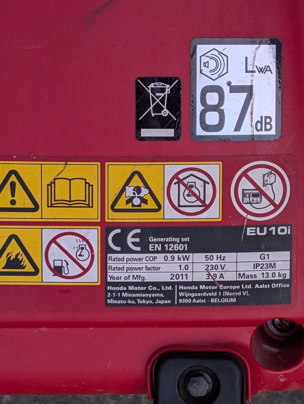 Honda Stromgeneratoren: Stromerzeuger Generator Honda 10i – Gebraucht aus Zürich von Laika5 4