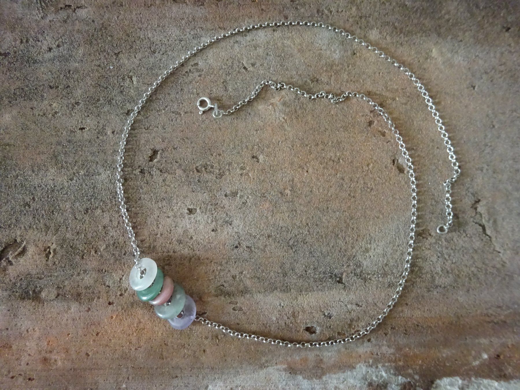 Catenine: Kette Pi-Scheiben Jade / 925 Silber – Usato da Esslingen venduto da FetteSchnecke 2